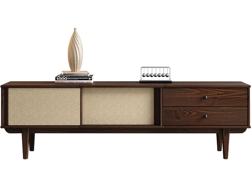 Meuble tv coloris marron 175 cm IDIMEX - 2