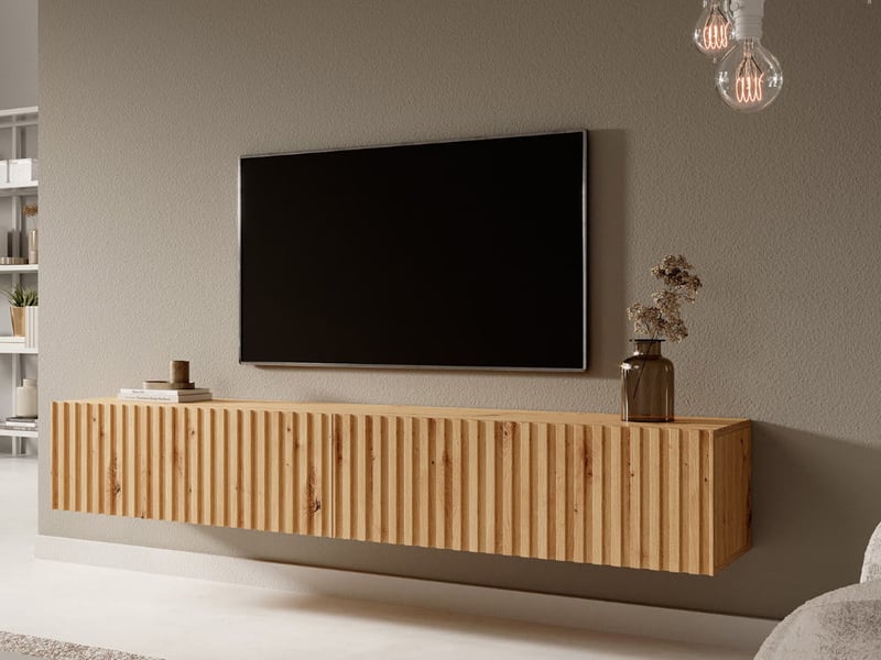 Meuble tv coloris marron 32 cm SELSEY - 1