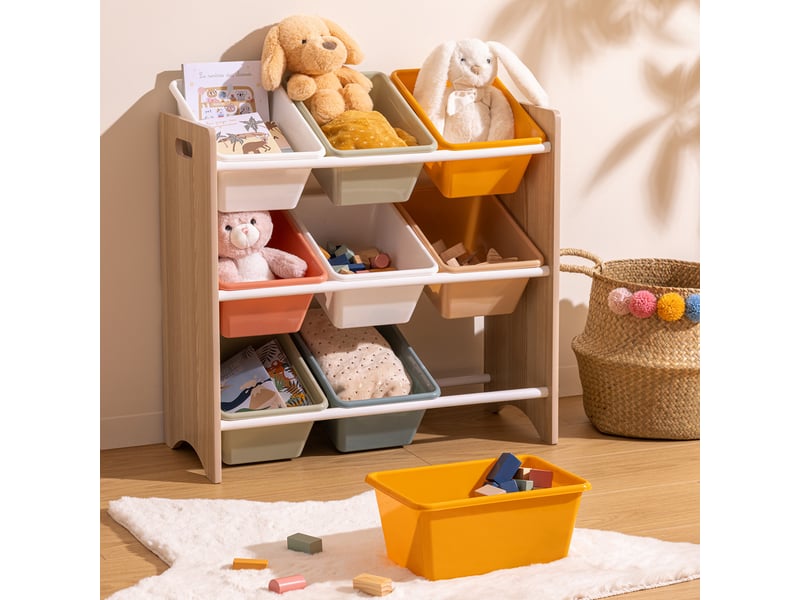 Meuble rangement enfant iduna 60x64cm multicolore - 1