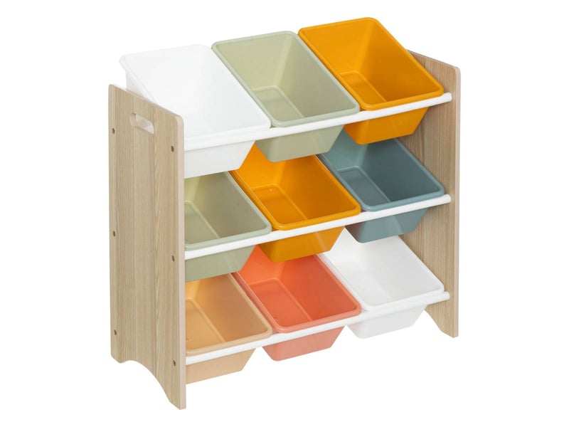 Meuble rangement enfant iduna 60x64cm multicolore - 2