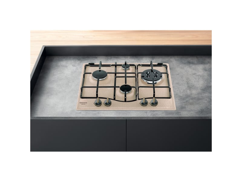 Plaque de cuisson gaz HOTPOINT - 4 foyer(s) 8850 watts - 1