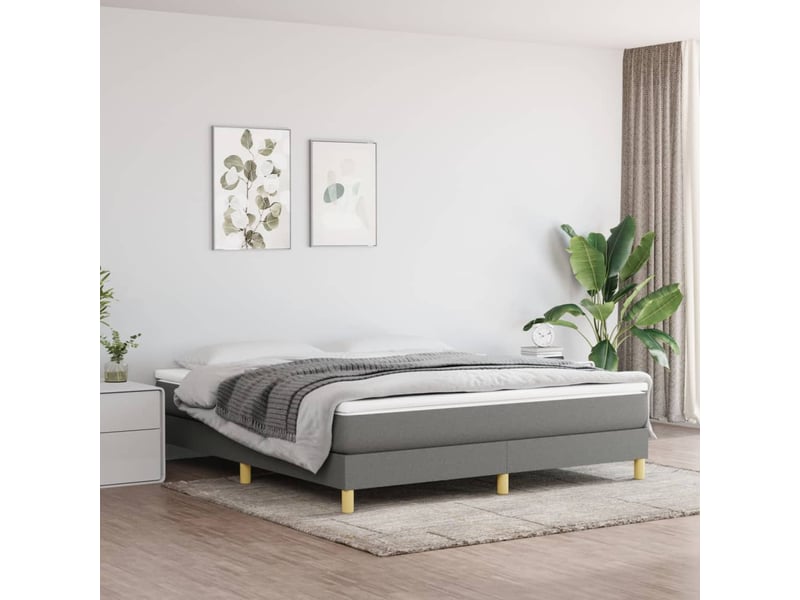 Sommier tapissier 160x200 cm NONAME vendu avec pieds - 1