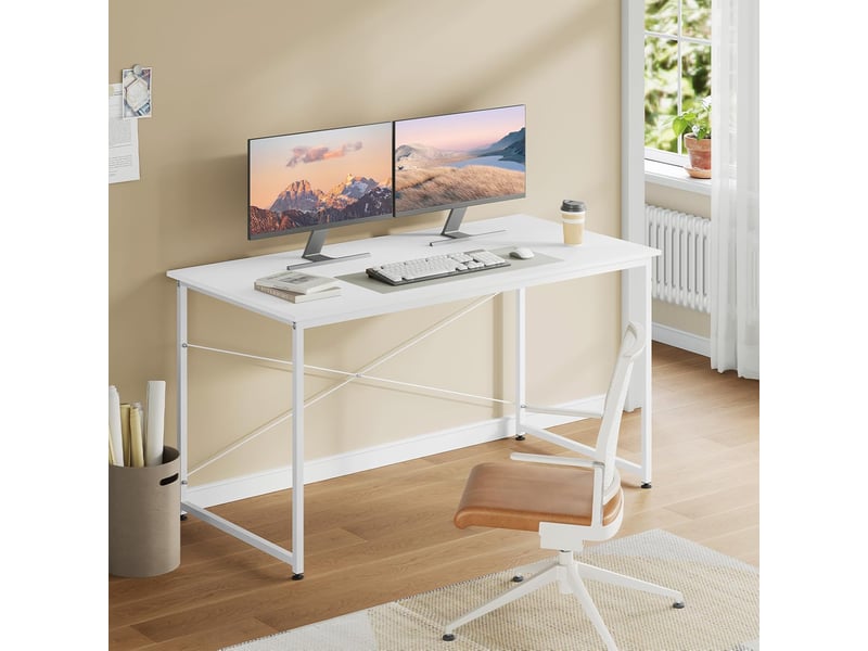 Bureau WOLTU 140 cm coloris blanc - 1
