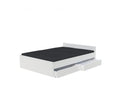 Lit 2 places 140x190 cm LE QUAI DES AFFAIRES 22669 coloris blanc - 1