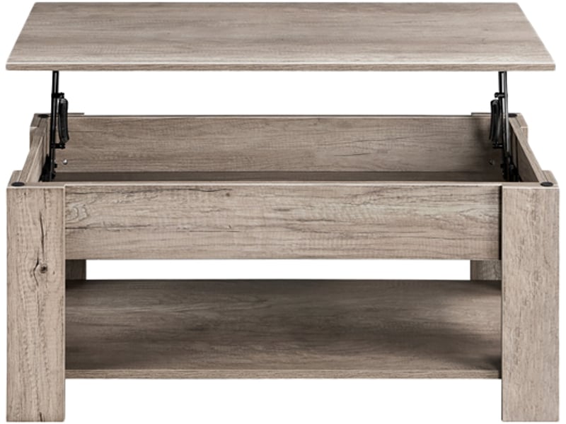 Table basse rectangulaire coloris gris YAHEETECH - 50 cmx98 cm - 2