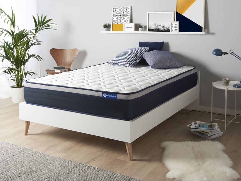 Matelas 160x200 cm ACTISOM Maxi Epaisseur Mousse + mémoire de forme soutien Ferme épaisseur 26 cm - 1