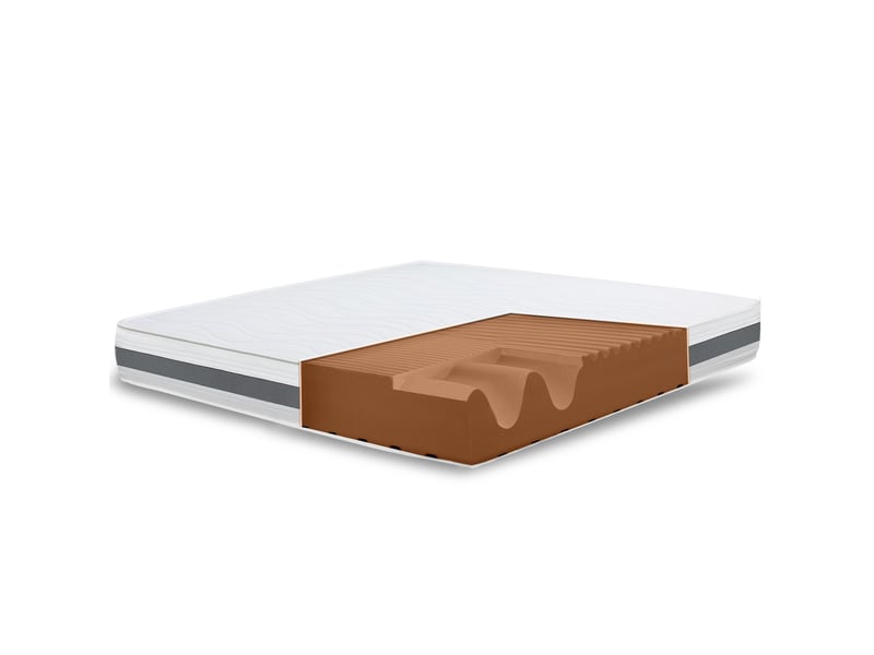 Matelas 160x200 cm THE WHITE STONE BASICH25-160X200X25 Mousse soutien Ferme épaisseur 25 cm - 2