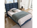 Lit simple 90x200 cm WISHDOR coloris bleu - 1