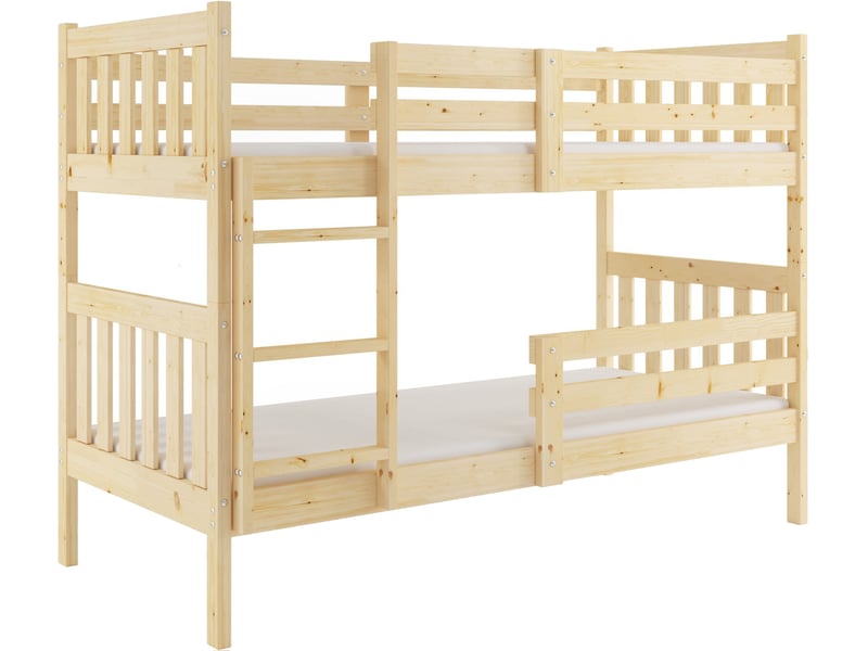 Lit superposé 90x200 cm Kacper Interbeds coloris naturel - 2