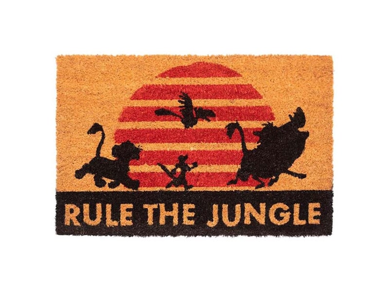 Paillasson décoratif motif le roi lion rule the jungle 40x60cm antidérapant inny multicolore - 2