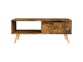 Table basse rond(e) coloris marron DECOSHOP 26 - 1