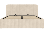 Lit coffre 140x190 cm ID MARKET coloris beige - 2