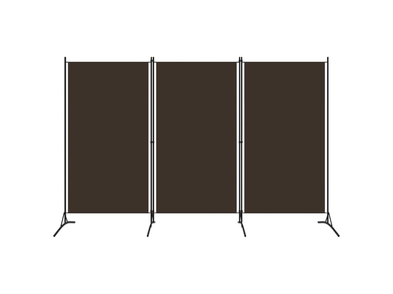 Cloison de séparation 3 panneaux, paravent pour jardin, balcon, terrasse marron 260x180 cm meuble pro frco97165 - 2