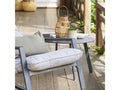 Table d'appoint de jardin ronde saona graphite 70x40cm en acier traité époxy - 1