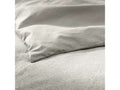 Parure de lit 3 pièces 260 x 240 cm en fils teints lavés unis – meline anthracite (60 fils) - 1