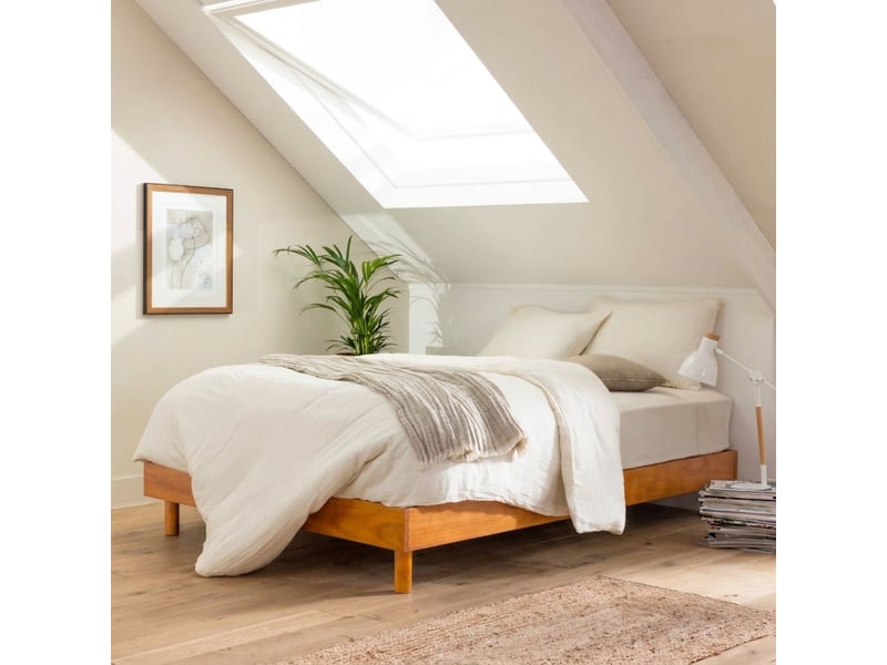 Sommier en Kit 180x200 cm TERRE DE NUIT 18 latte(s) vendu avec pieds - 2