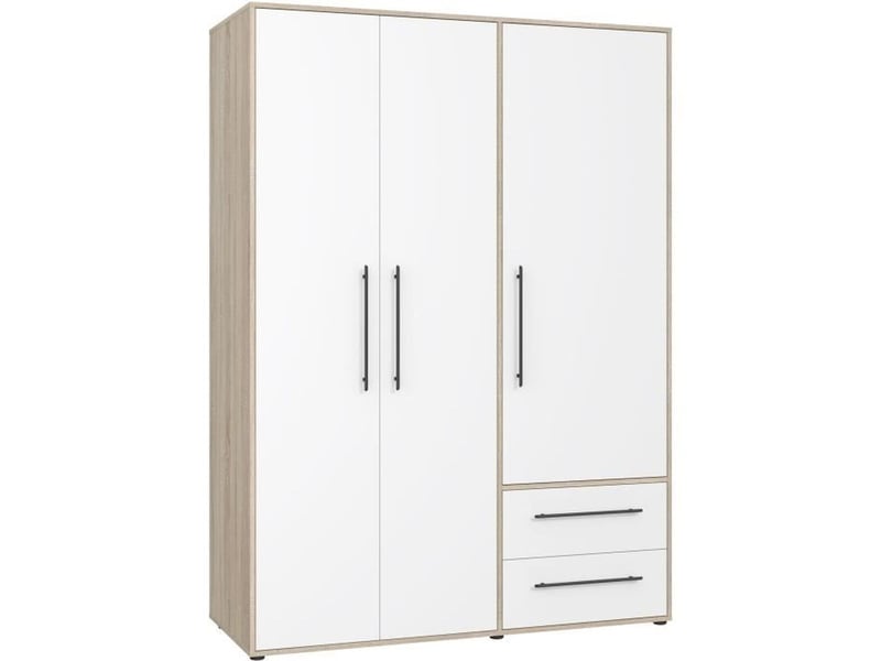 Armoire NO NAME coloris blanc largeur 144.4 cm - 2