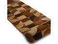 Tapis de couloir royal h387 géométrique marron moutarde 100cm 100x990 cm - 1