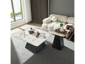 Table basse carré(e) coloris beige MEUBLETMOI - 90 cmx90 cm - 1